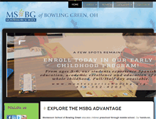 Tablet Screenshot of montessorischoolbg.org